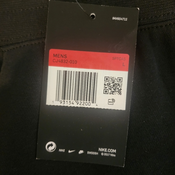 Nike Air Men's Sz L NWT Fleece Shorts basketball, casual, fleece - Picture 2 of 6